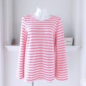 Next Sweater Cotton Blend Striped Knit Pullover Size 12